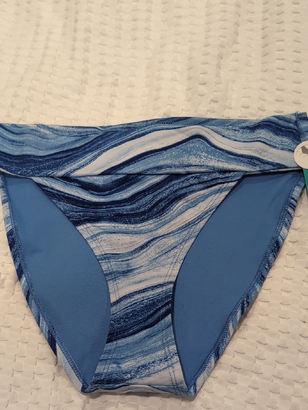 NWT Blue Marble Wave Bikini Bottom